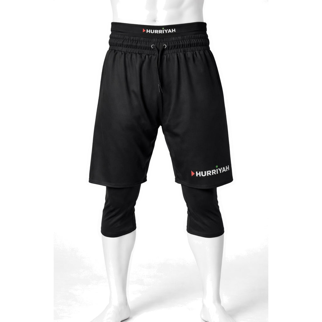 2-in-1 Performance Shorts -  3/4 Inner Legging